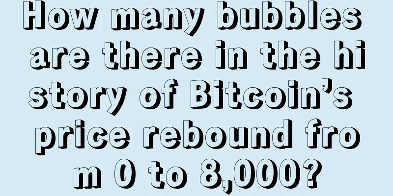 How many bubbles are there in the history of Bitcoin’s price rebound from 0 to 8,000?