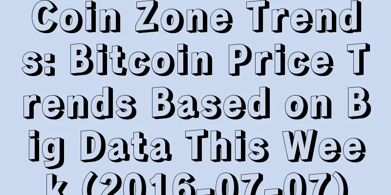 Coin Zone Trends: Bitcoin Price Trends Based on Big Data This Week (2016-07-07)