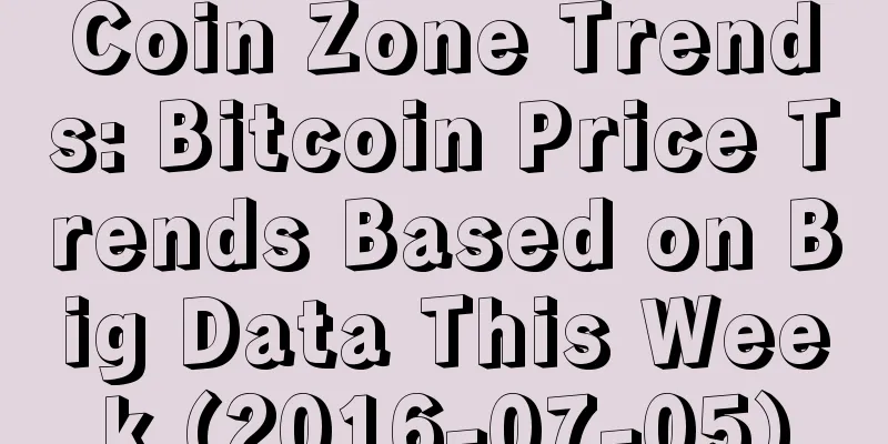 Coin Zone Trends: Bitcoin Price Trends Based on Big Data This Week (2016-07-05)
