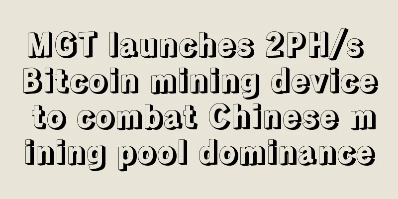 MGT launches 2PH/s Bitcoin mining device to combat Chinese mining pool dominance