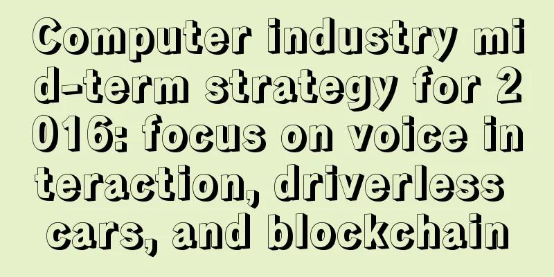 Computer industry mid-term strategy for 2016: focus on voice interaction, driverless cars, and blockchain