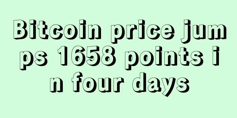 Bitcoin price jumps 1658 points in four days