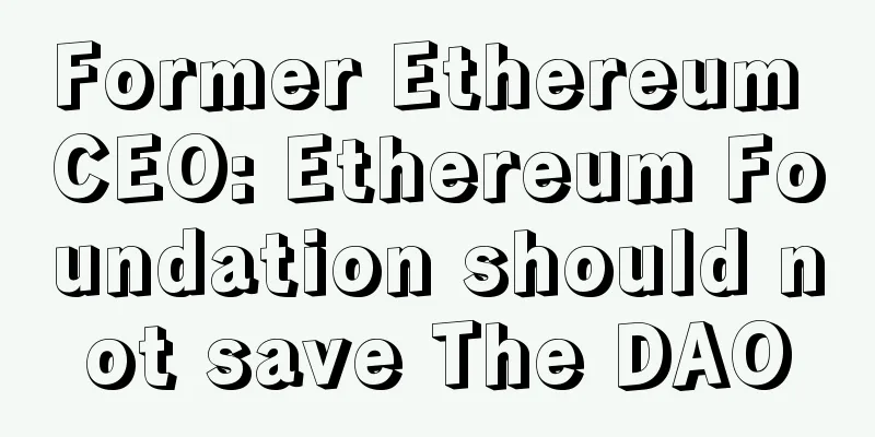 Former Ethereum CEO: Ethereum Foundation should not save The DAO