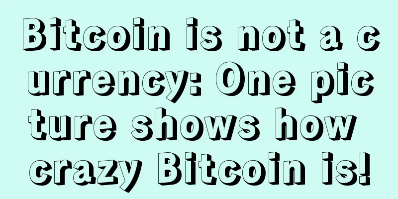 Bitcoin is not a currency: One picture shows how crazy Bitcoin is!