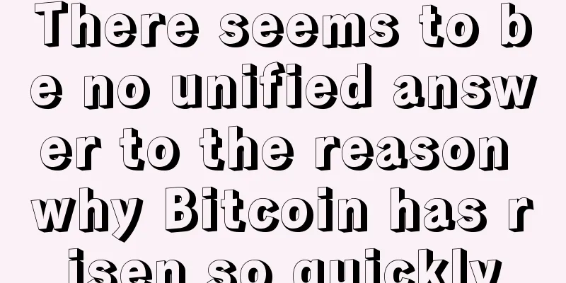 There seems to be no unified answer to the reason why Bitcoin has risen so quickly