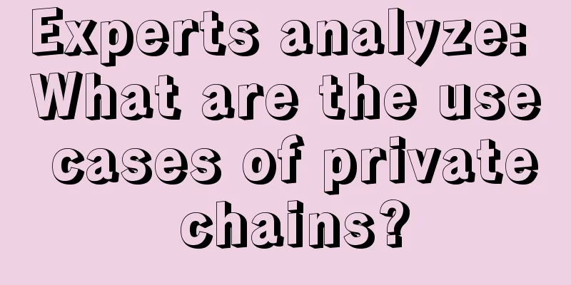 Experts analyze: What are the use cases of private chains?