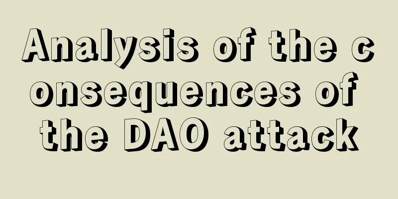 Analysis of the consequences of the DAO attack