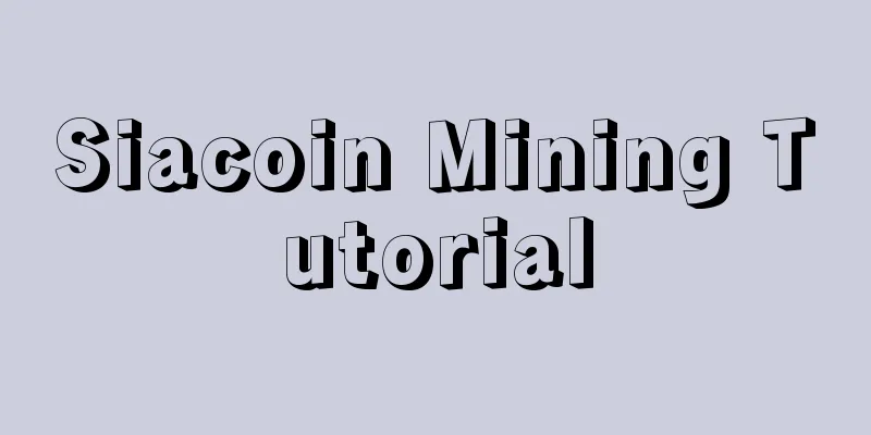 Siacoin Mining Tutorial