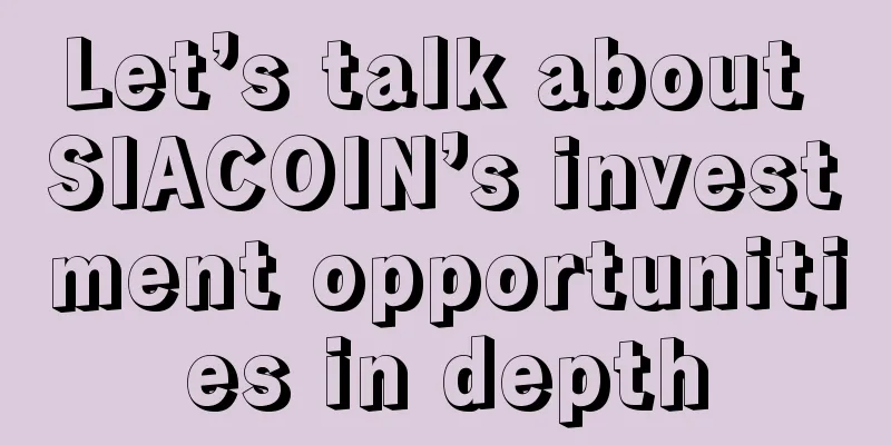 Let’s talk about SIACOIN’s investment opportunities in depth