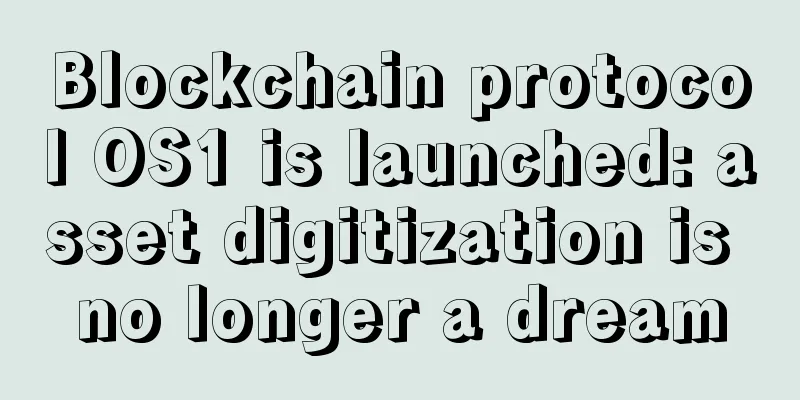 Blockchain protocol OS1 is launched: asset digitization is no longer a dream