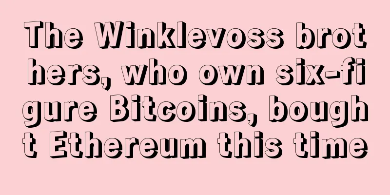 The Winklevoss brothers, who own six-figure Bitcoins, bought Ethereum this time