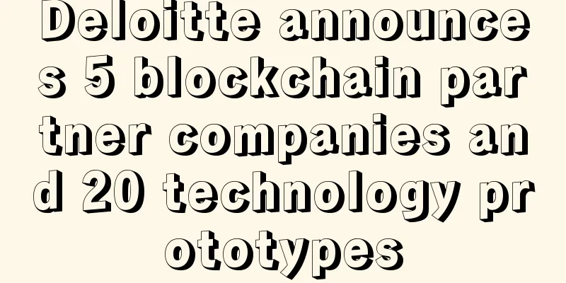 Deloitte announces 5 blockchain partner companies and 20 technology prototypes