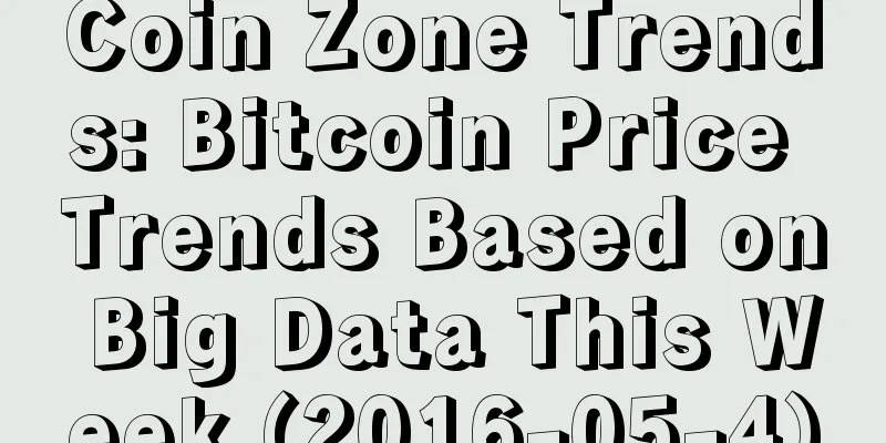 Coin Zone Trends: Bitcoin Price Trends Based on Big Data This Week (2016-05-4)