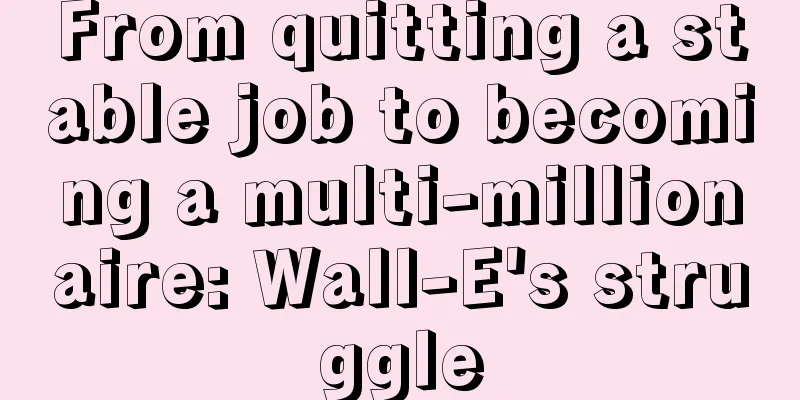 From quitting a stable job to becoming a multi-millionaire: Wall-E's struggle