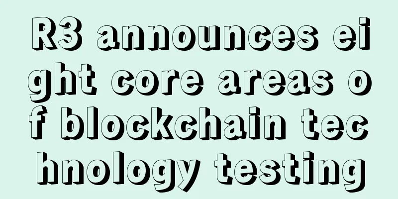 R3 announces eight core areas of blockchain technology testing