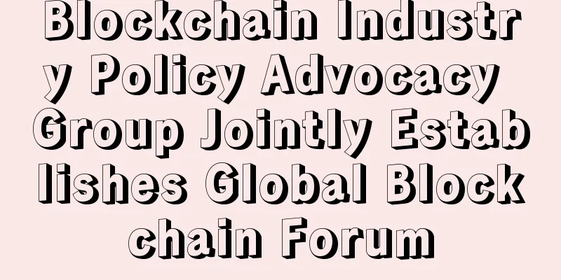 Blockchain Industry Policy Advocacy Group Jointly Establishes Global Blockchain Forum