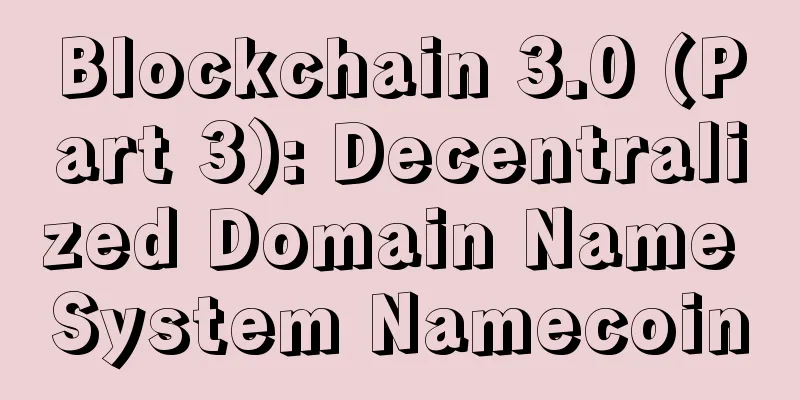 Blockchain 3.0 (Part 3): Decentralized Domain Name System Namecoin