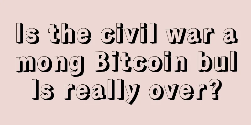 Is the civil war among Bitcoin bulls really over?