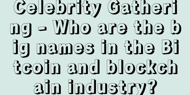 Celebrity Gathering - Who are the big names in the Bitcoin and blockchain industry?