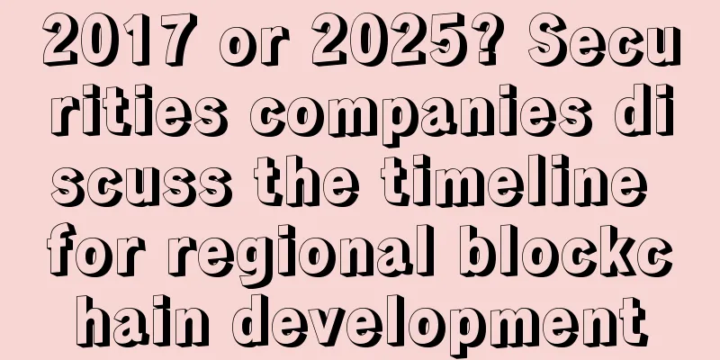 2017 or 2025? Securities companies discuss the timeline for regional blockchain development