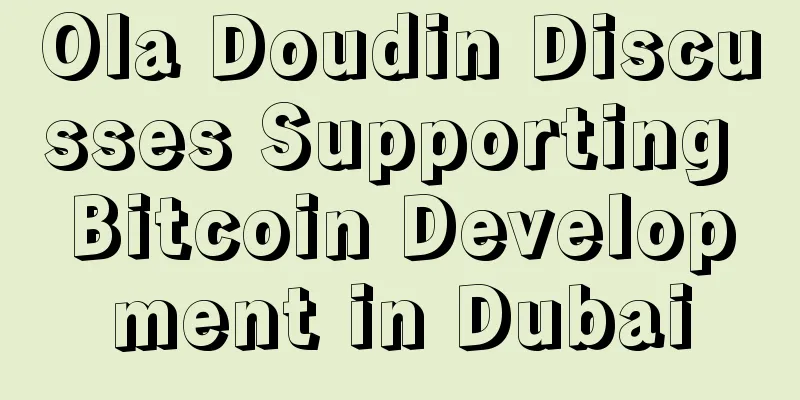 Ola Doudin Discusses Supporting Bitcoin Development in Dubai