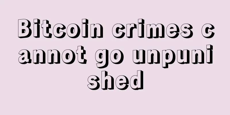 Bitcoin crimes cannot go unpunished