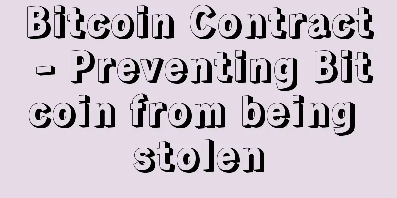 Bitcoin Contract - Preventing Bitcoin from being stolen