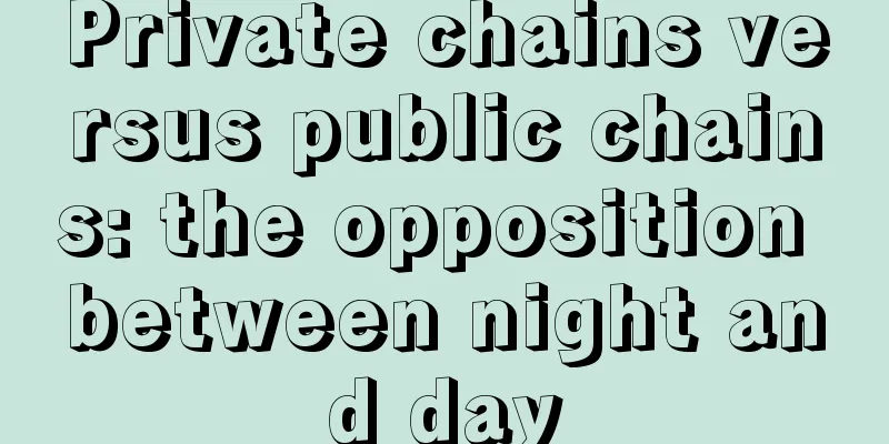 Private chains versus public chains: the opposition between night and day