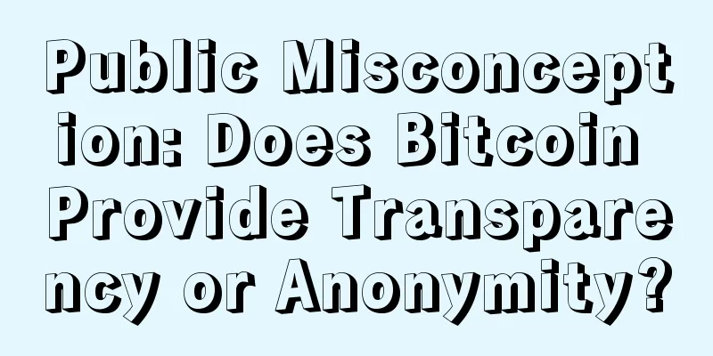 Public Misconception: Does Bitcoin Provide Transparency or Anonymity?