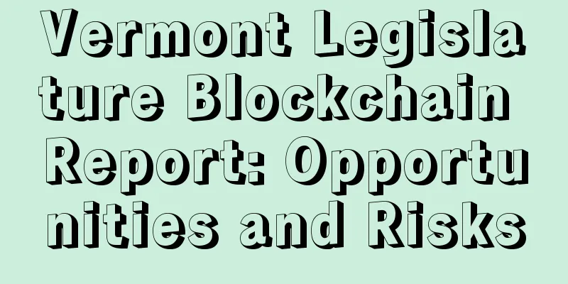 Vermont Legislature Blockchain Report: Opportunities and Risks
