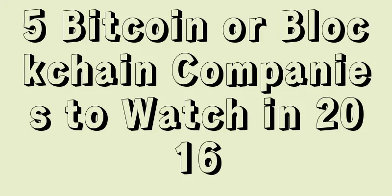 5 Bitcoin or Blockchain Companies to Watch in 2016