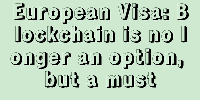 European Visa: Blockchain is no longer an option, but a must