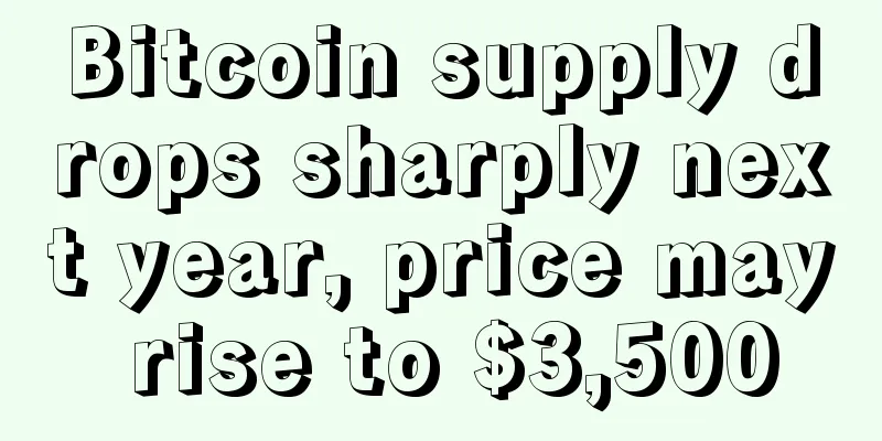 Bitcoin supply drops sharply next year, price may rise to $3,500