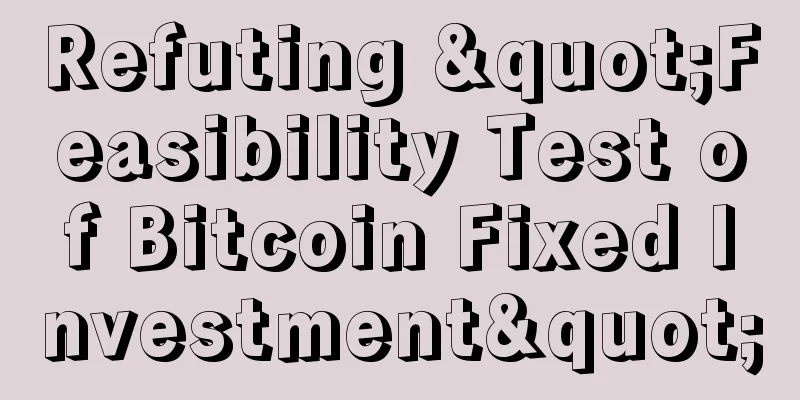 Refuting "Feasibility Test of Bitcoin Fixed Investment"
