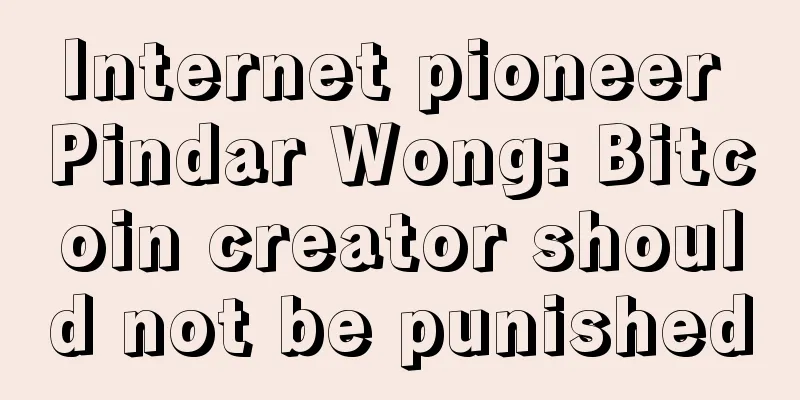 Internet pioneer Pindar Wong: Bitcoin creator should not be punished