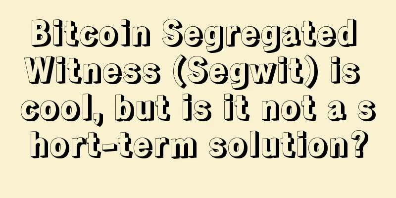 Bitcoin Segregated Witness (Segwit) is cool, but is it not a short-term solution?