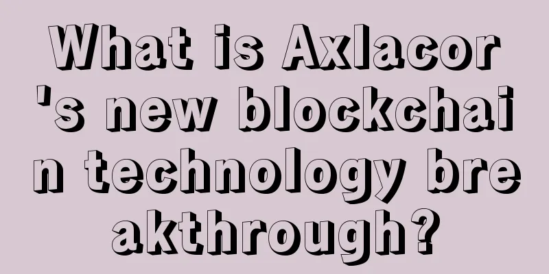 What is Axlacor's new blockchain technology breakthrough?