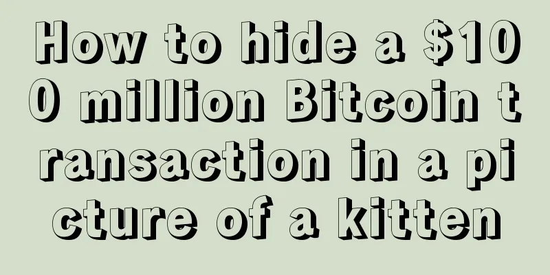 How to hide a $100 million Bitcoin transaction in a picture of a kitten