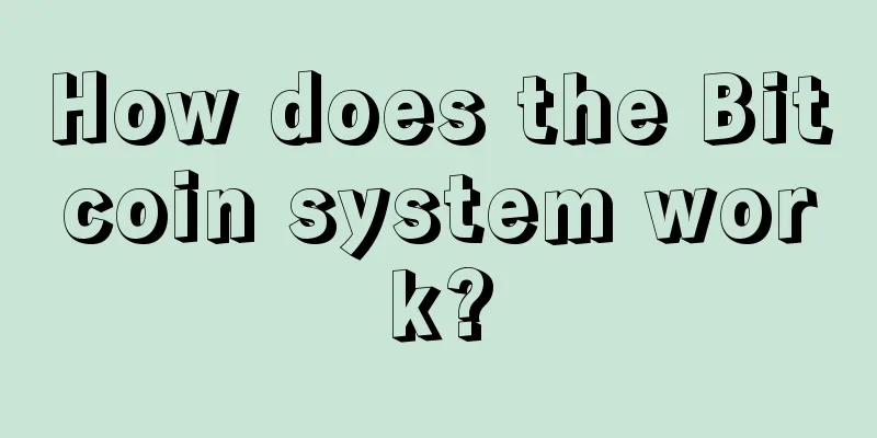 How does the Bitcoin system work?