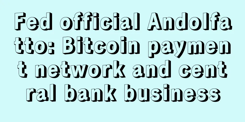 Fed official Andolfatto: Bitcoin payment network and central bank business