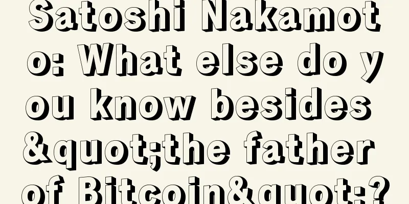 Satoshi Nakamoto: What else do you know besides "the father of Bitcoin"?
