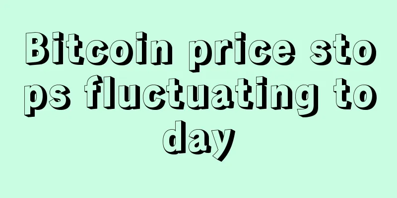 Bitcoin price stops fluctuating today