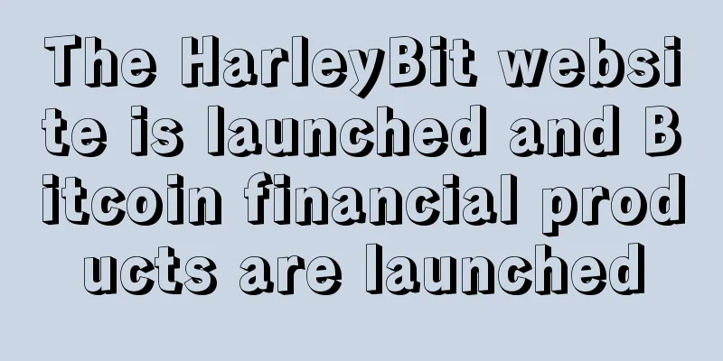 The HarleyBit website is launched and Bitcoin financial products are launched