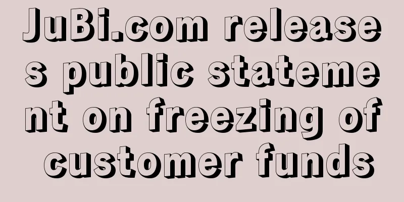 JuBi.com releases public statement on freezing of customer funds