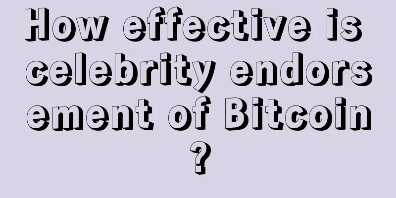 How effective is celebrity endorsement of Bitcoin?