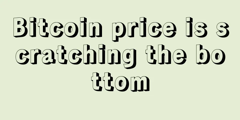 Bitcoin price is scratching the bottom