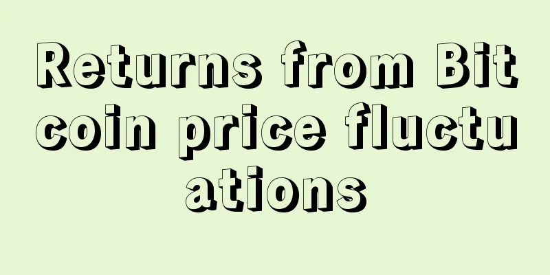 Returns from Bitcoin price fluctuations