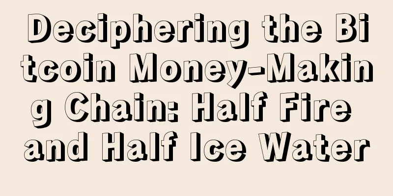 Deciphering the Bitcoin Money-Making Chain: Half Fire and Half Ice Water