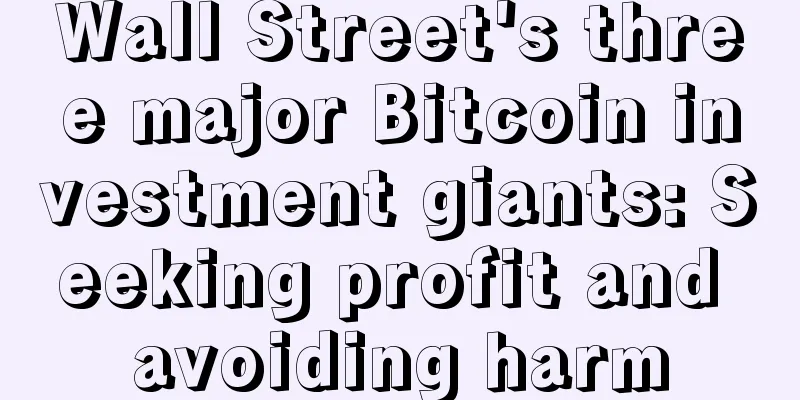 Wall Street's three major Bitcoin investment giants: Seeking profit and avoiding harm