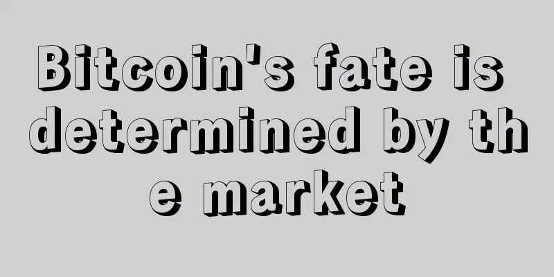 Bitcoin's fate is determined by the market